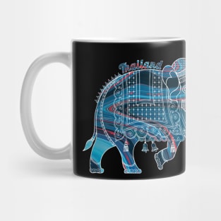 Ornate Asian Elephant In A Colorful Illustration Mug